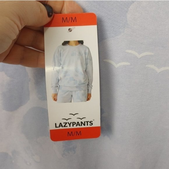 Lazypants blue cloud sweatshirt size medium - Picture 4 of 5